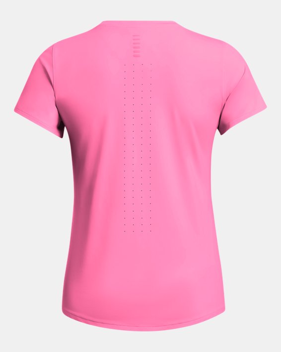 เสื้อแขนสั้น UA Launch Elite สำหรับผู้หญิง in Pink image number 4